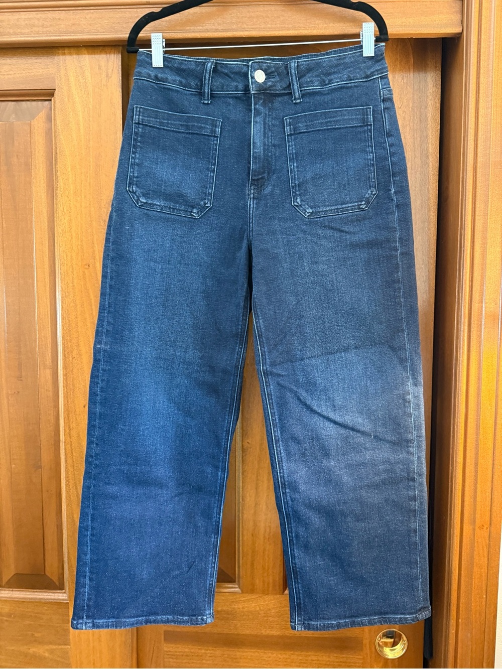 Quince Women’s Relaxed Straight-Leg Jeans in Dark Blue